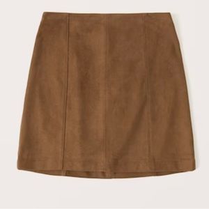 Abercrombie High Rise Suede Mini Skort